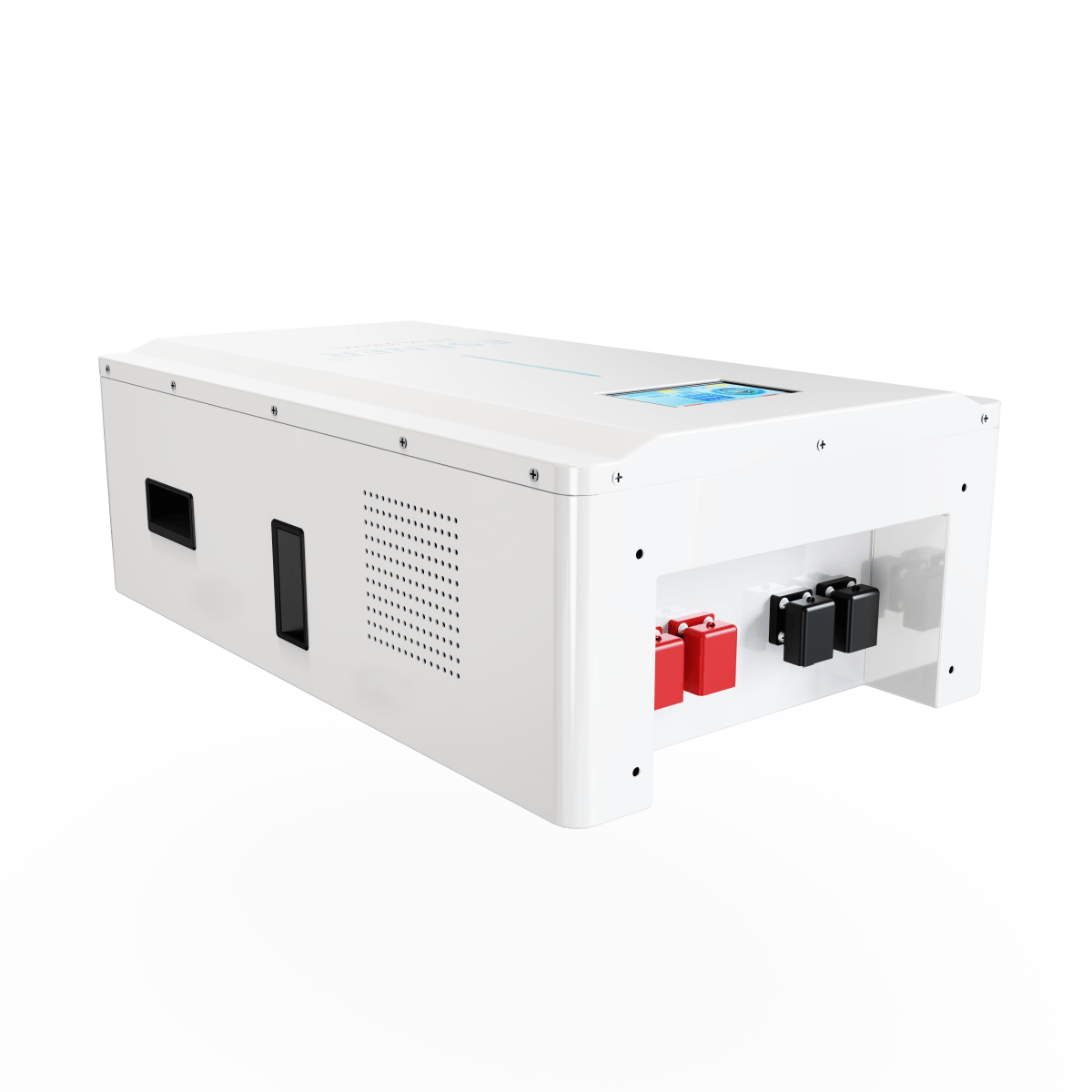 White Esener 14.33kWh Lithium Battery 51.2V with red and black components on a white background