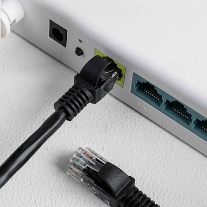 Gizzu Cat6 UTP Fly Lead Ethernet Network Cable 20cm Black