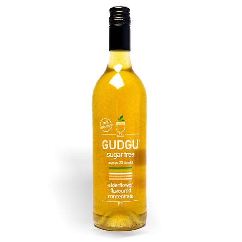 GUDGU 750ml Sugar Free Elderflower Concentrate