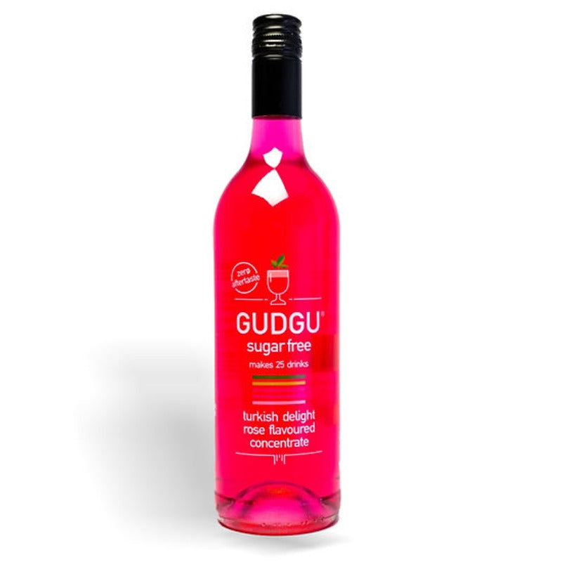 GUDGU 750ml Sugar Free Turkish Delight Rose Flavoured Concentrate