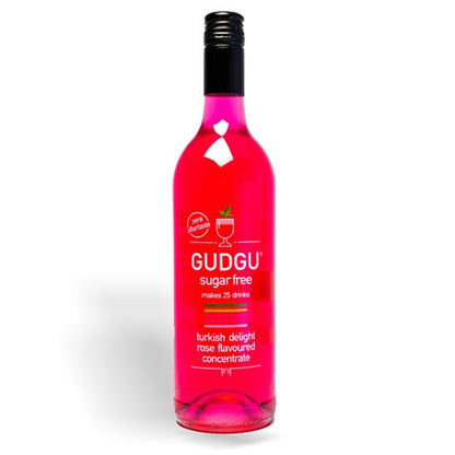 GUDGU 750ml Sugar Free Turkish Delight Rose Flavoured Concentrate