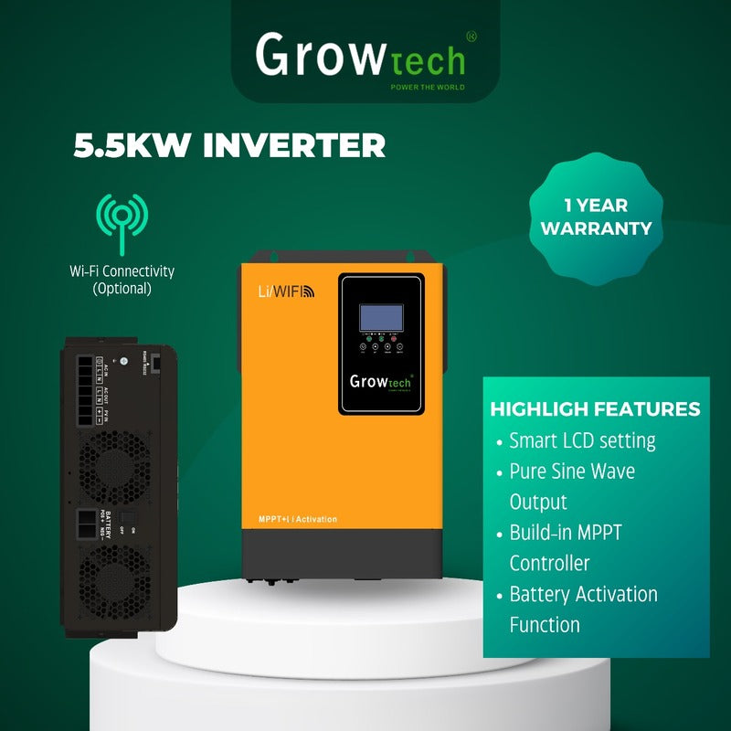 Growtech 5.5kW Solar Inverter - Features