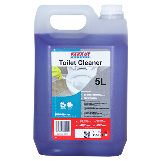 5L container of Parrot Toilet Cleaner on a white background