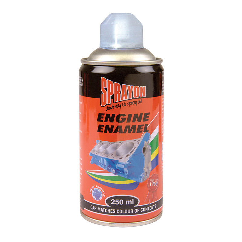 Sprayon Engine Enamel spray can on a white background
