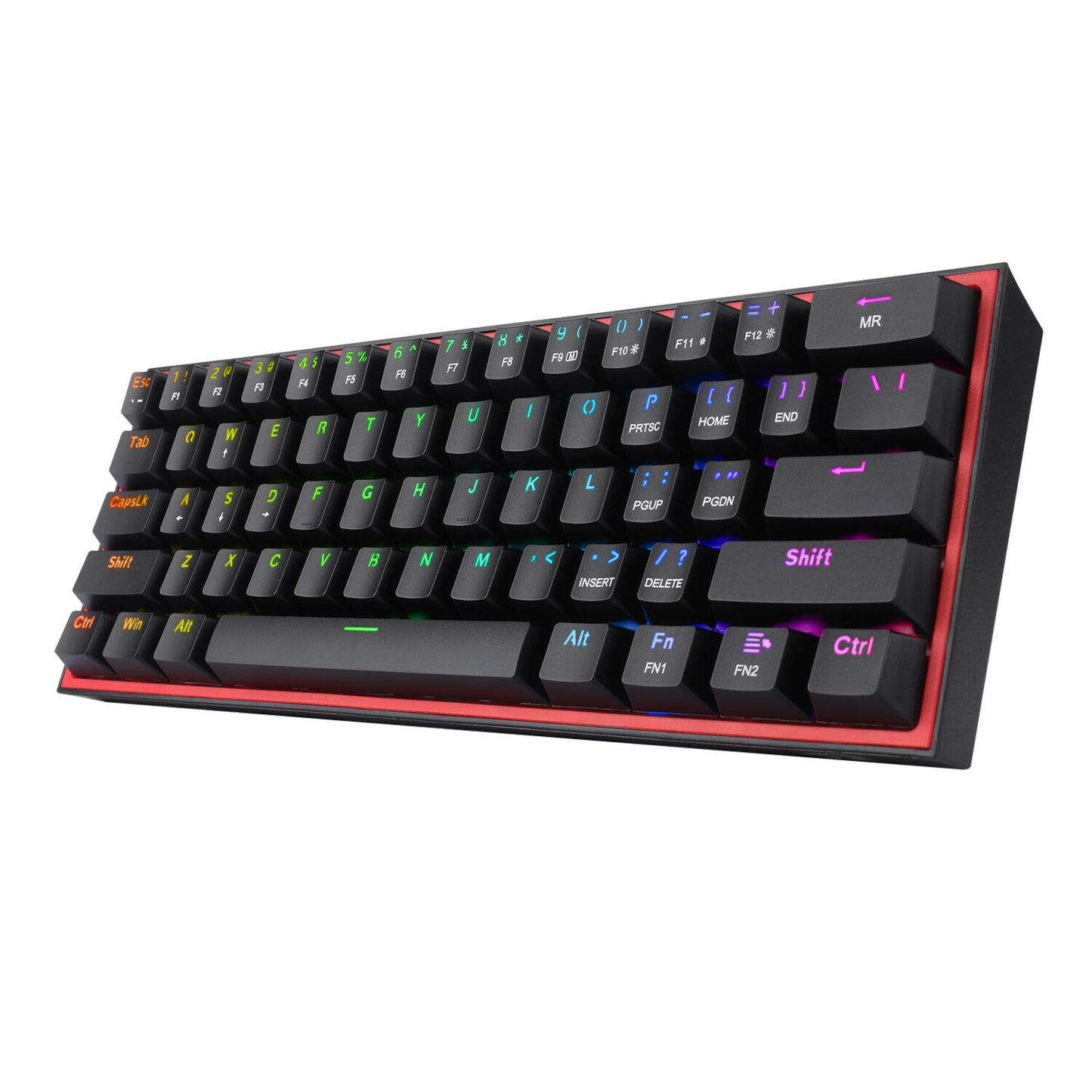 Redragon K617 FIZZ 60% Wired RGB Gaming Keyboard - Black - GroPlus