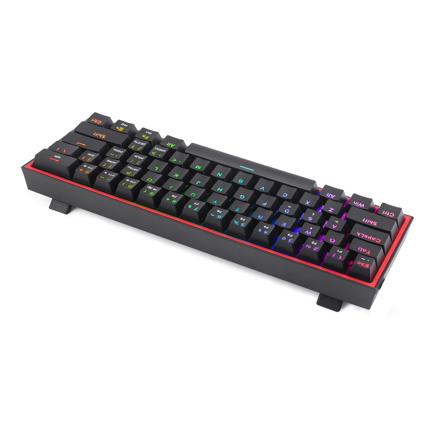 Redragon K617 FIZZ 60% Wired RGB Gaming Keyboard - Black - GroPlus