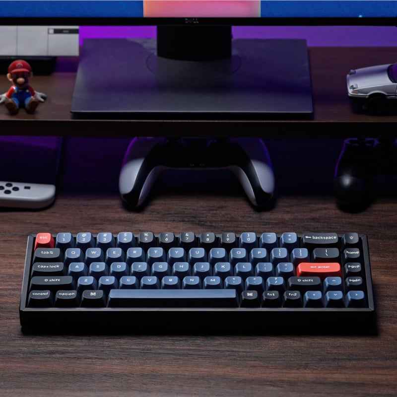 Keychron K6 Pro 65% Red G Pro Switches RGB Wireless Keyboard Black
