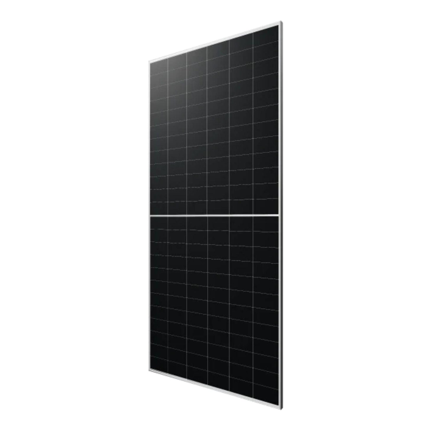 Solar panel with grid pattern on a white background