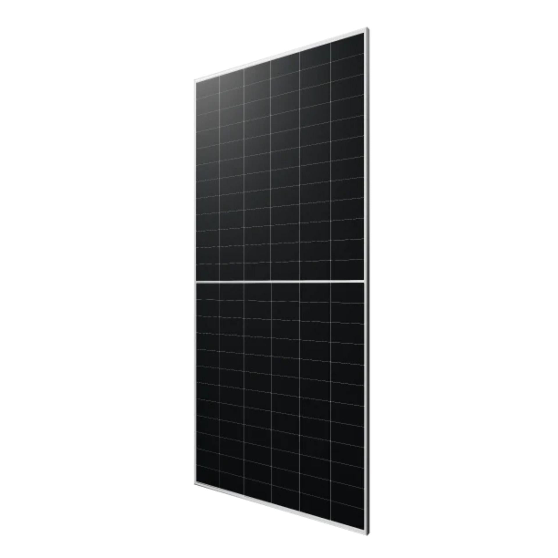 Solar panel with grid pattern on a white background
