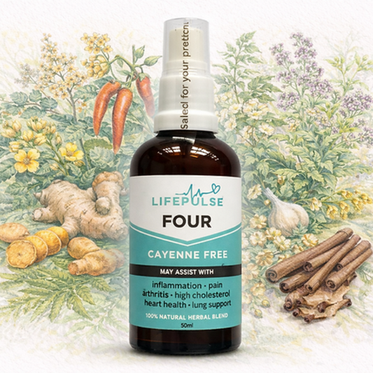 LifePulse Four Cayenne-Free Antiflam Spray 50ml