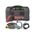 A portable LokiThor 5-in-1 jump starter, air compressor, and pressure washer unit with various attached cables and nozzles, displayed on a white background.