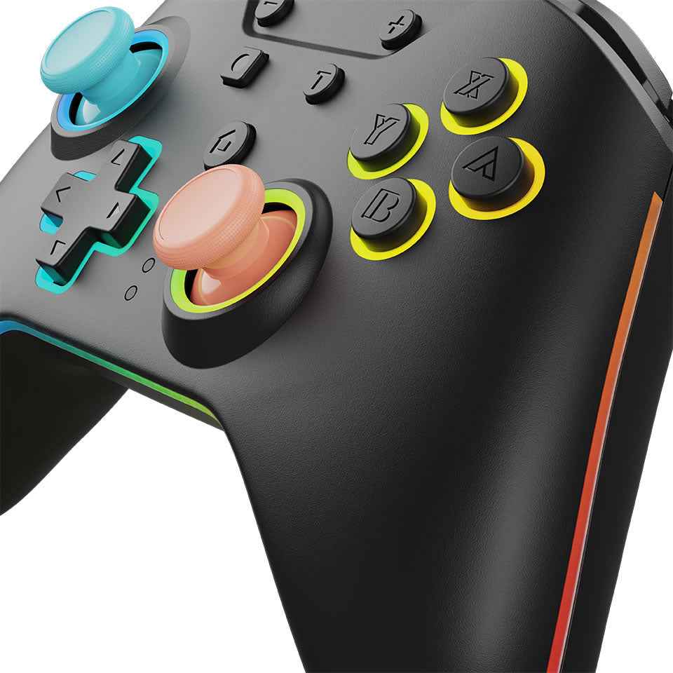 Armor3 NuRival Wireless Hall Effect Stick Game Controller For Switch Blue/Orange