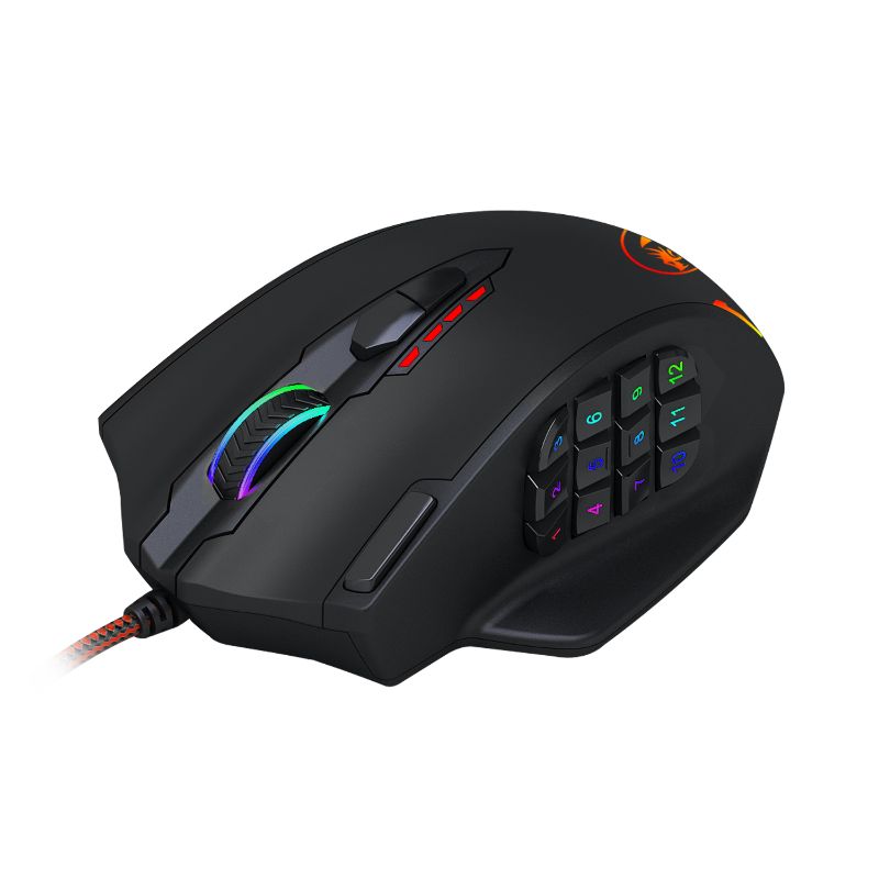 Redragon IMPACT MMO 12400DPI RGB 18 Button Gaming Mouse