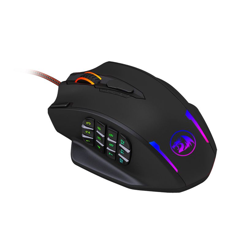 Redragon IMPACT MMO 12400DPI RGB 18 Button Gaming Mouse