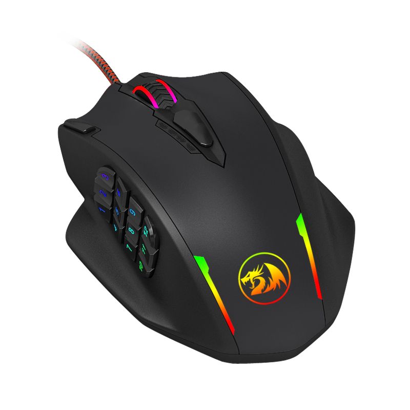 Redragon IMPACT MMO 12400DPI RGB 18 Button Gaming Mouse