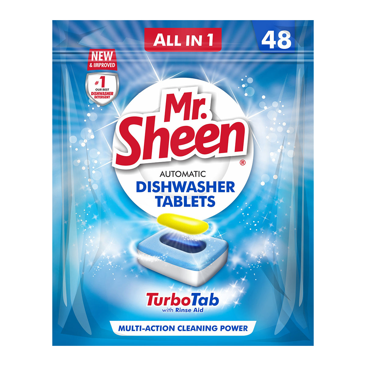 MR SHEEN DISHWASHER AUTOMATIC TABLETS 48 UNITS