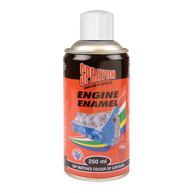 Sprayon Engine Enamel spray can on a white background