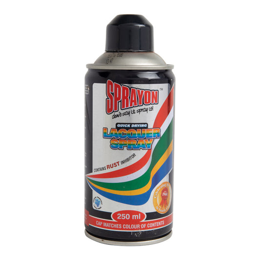 Sprayon lacquer spray can on a white background