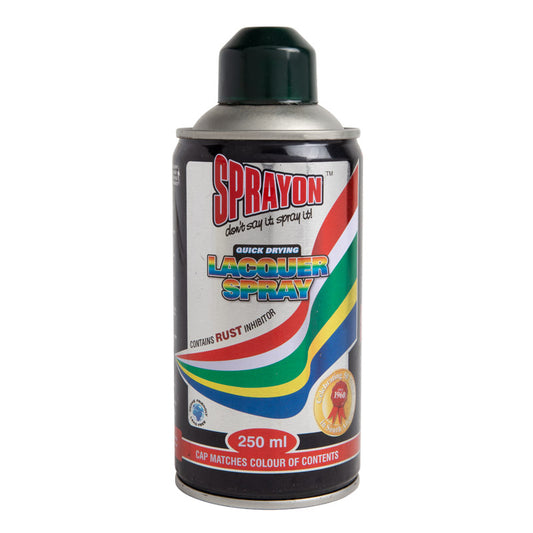 Sprayon lacquer spray can on a white background