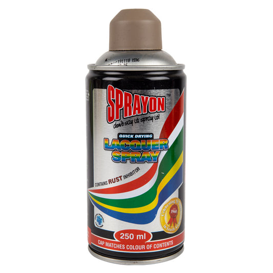 Sprayon lacquer spray can on a white background