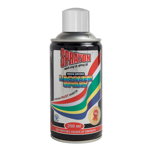 Sprayon lacquer spray can on a white background