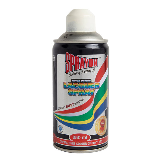 Sprayon lacquer spray can on a white background