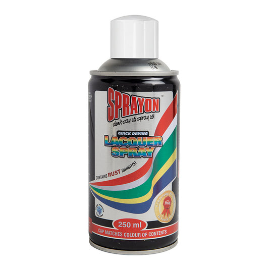 Sprayon lacquer spray can on a white background