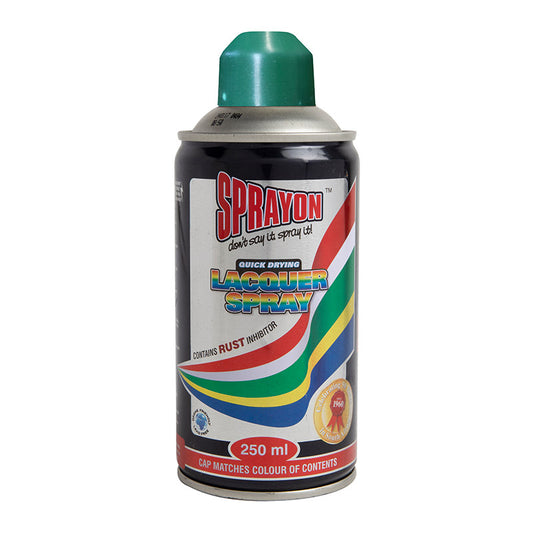 Sprayon lacquer spray can on a white background