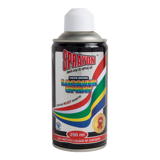 Sprayon lacquer spray can on a white background
