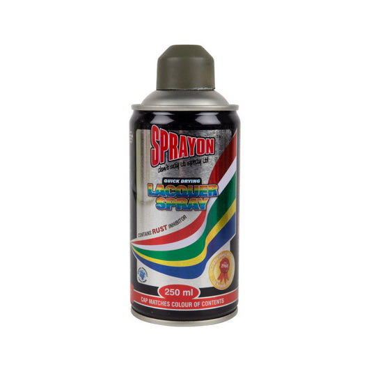 Sprayon lacquer spray can on a white background