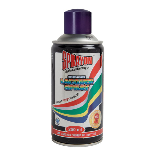 Sprayon lacquer spray can on a white background