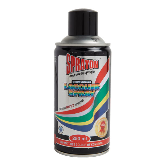 Sprayon lacquer spray can on a white background
