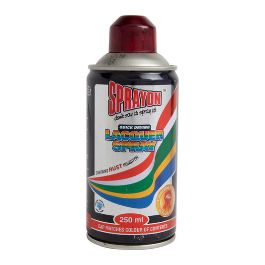 Sprayon lacquer spray can on a white background