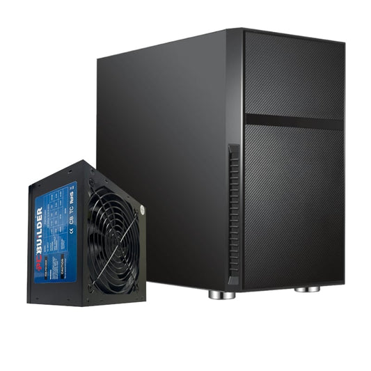 PCBuilder Black Box Micro-ATX Chassis & 300W PSU