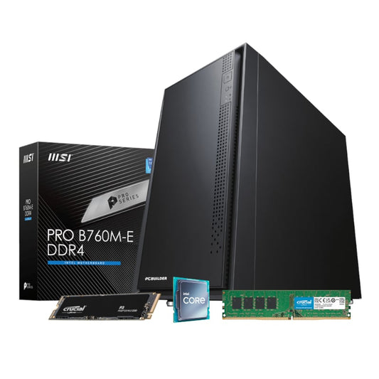 PCBuilder HOME MASTER Desktop PC Intel i7-12700 16GB DDR4 RAM 500GB NVMe SSD