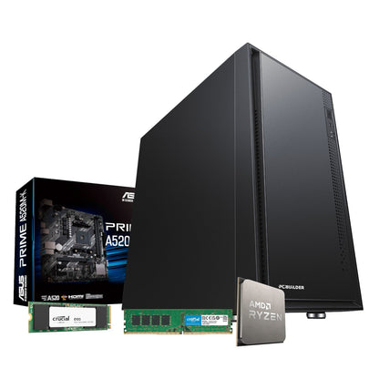 PCBuilder AMD Ryzen 5 3400G HOME MASTER Windows 11 Desktop PC - GroPlus