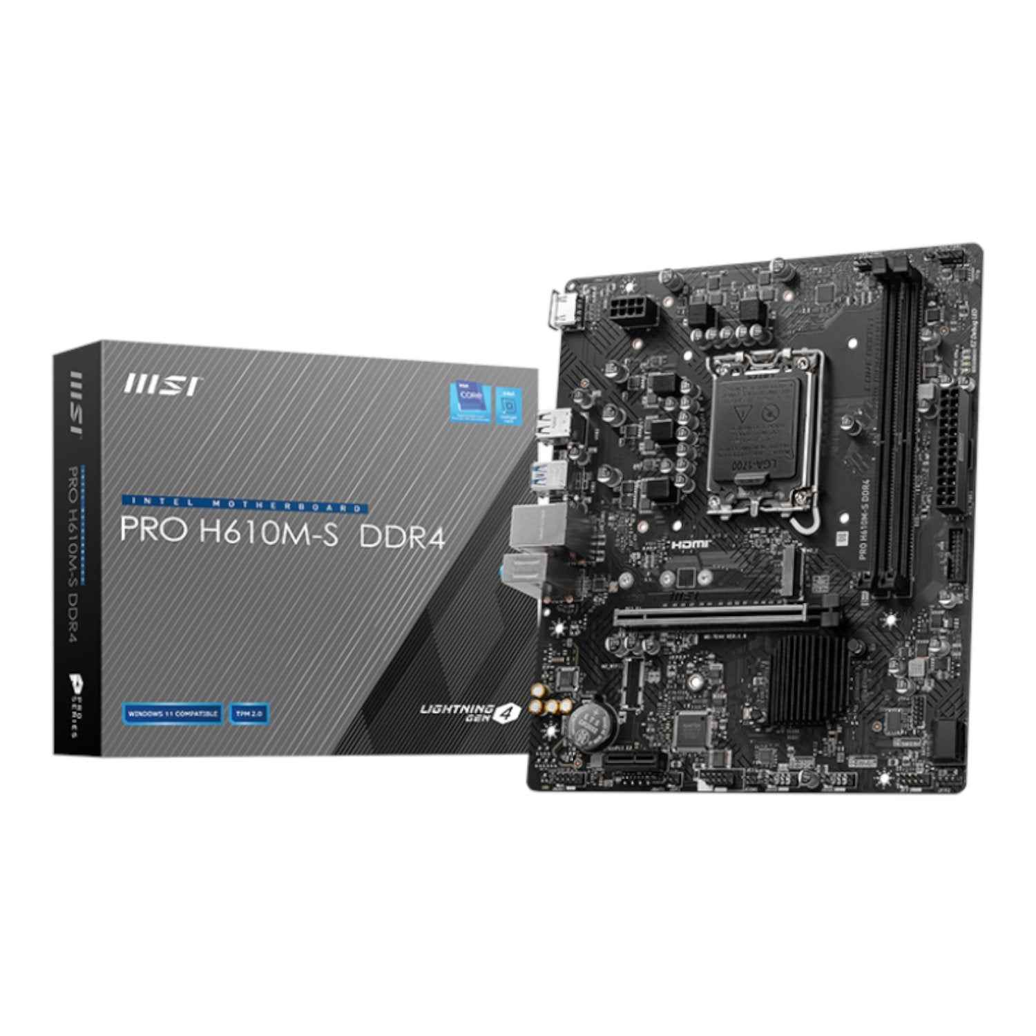 MSI H610M-S PRO LGA1700 M-ATX DDR4 Motherboard