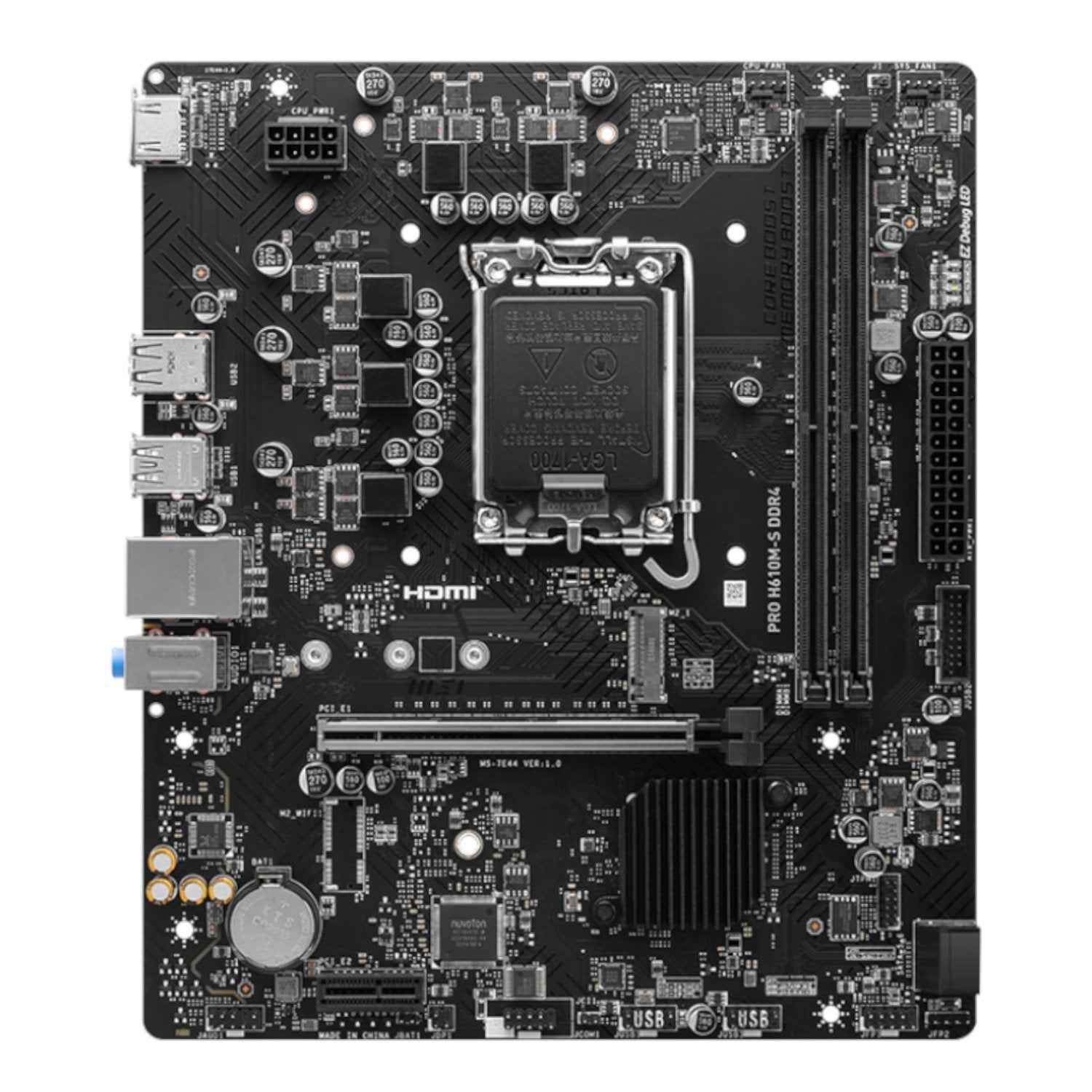 MSI H610M-S PRO LGA1700 M-ATX DDR4 Motherboard