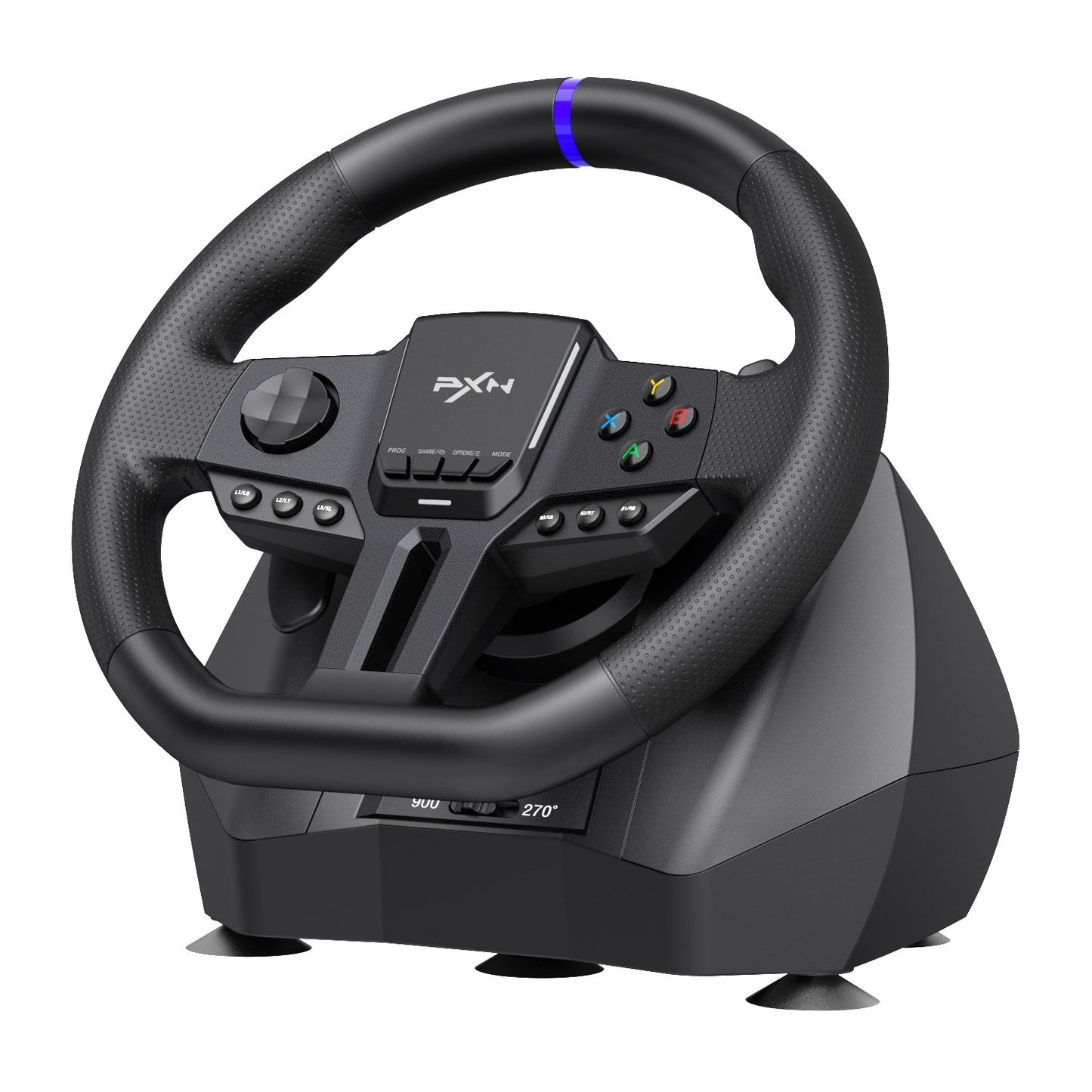 PXN gaming steering wheel on a white background
