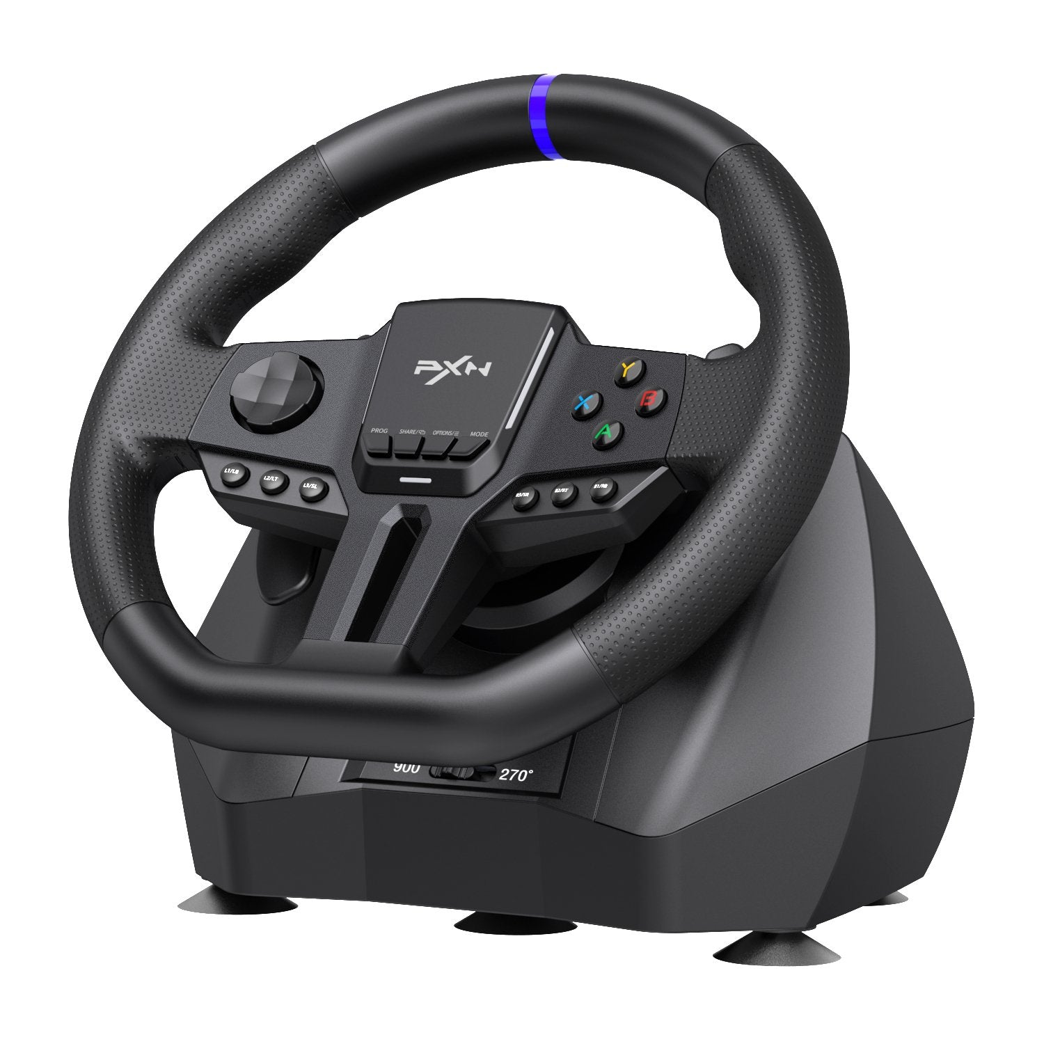 PXN gaming steering wheel on a white background