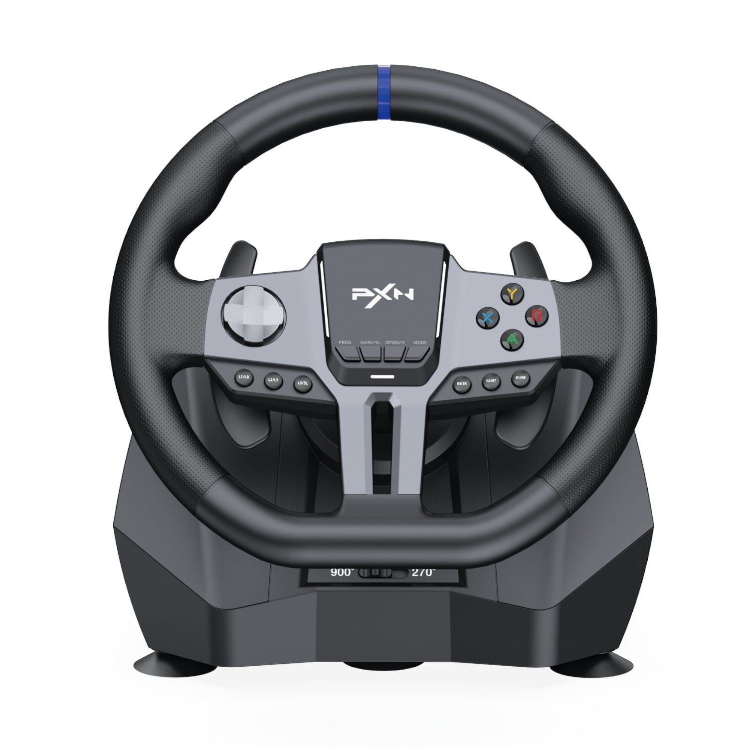 PXN gaming steering wheel on a white background