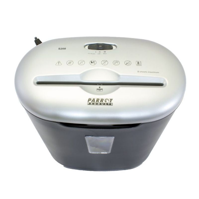 Parrot 8 Sheet Cross-Cut Paper Shredder