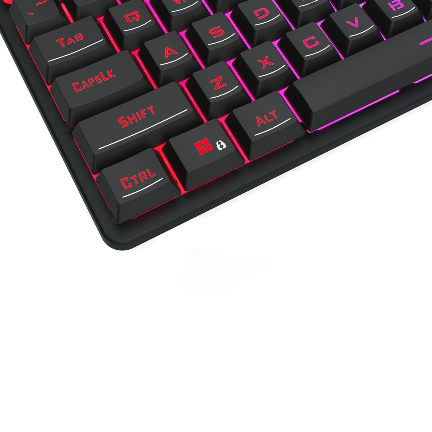 Redragon K521 Upgrade Rainbow LED 104-Key Membrane Gaming Keyboard - GroPlus