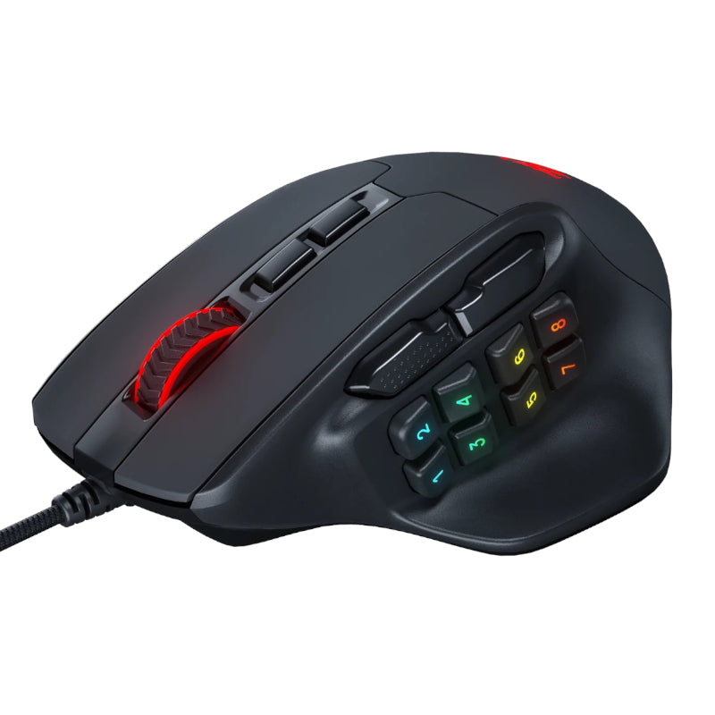 Redragon AATROX MMO 6200DPI RGB 15 Button Gaming Mouse