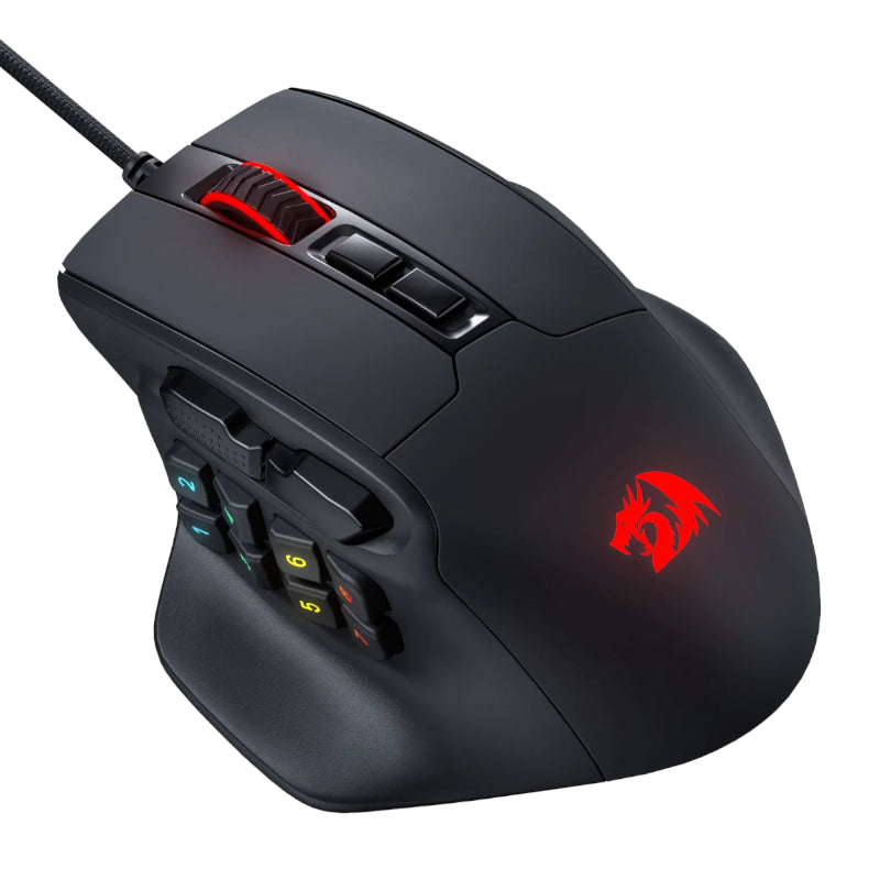 Redragon AATROX MMO 6200DPI RGB 15 Button Gaming Mouse