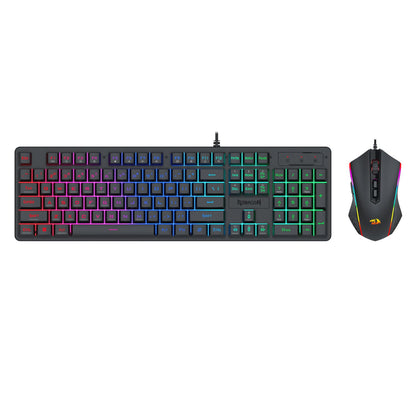 Redragon S107 RGB Gaming Essentials Wired Gaming Keyboard and Mouse Bundle - GroPlus