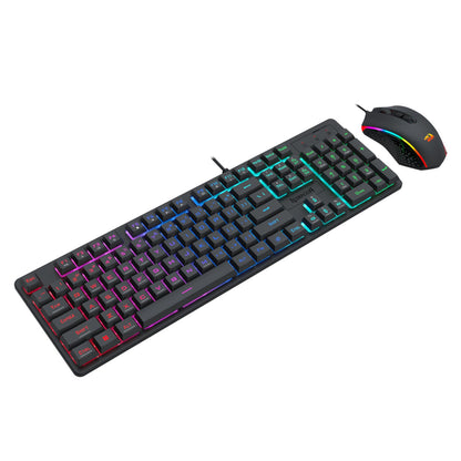 Redragon S107 RGB Gaming Essentials Wired Gaming Keyboard and Mouse Bundle - GroPlus