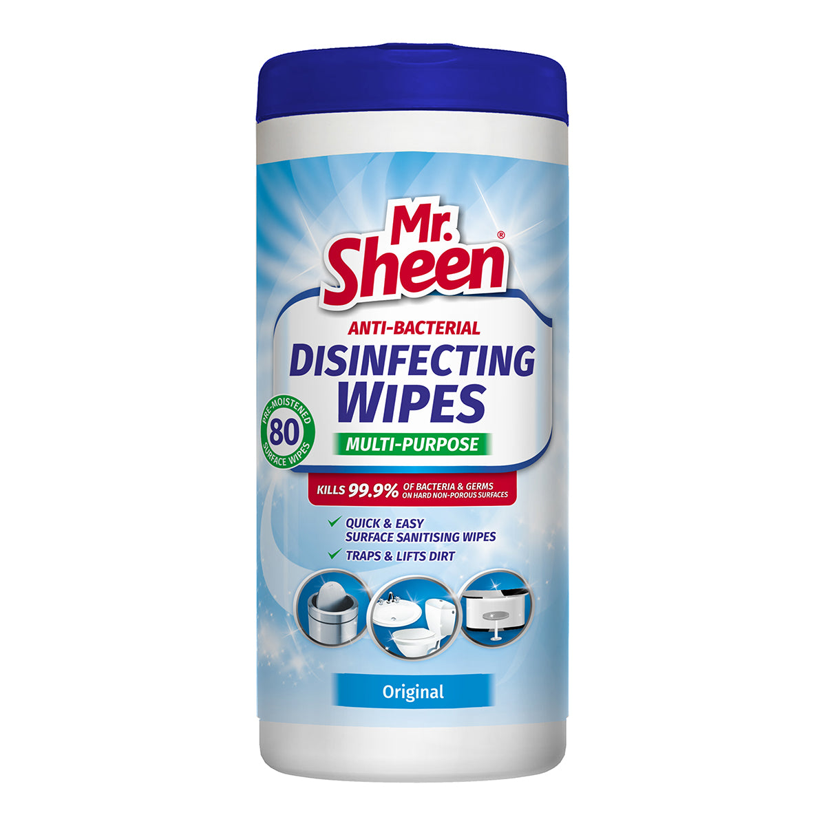 MR SHEEN ANTI BACTER DISIN WIPES ORIGIN 80 UNITS