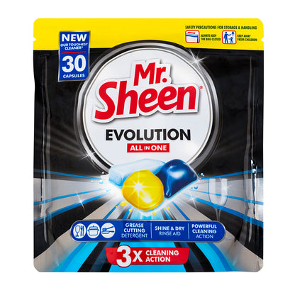 MR SHEEN DISHWASHER EVOLUTION CAPSULES 30 UNITS