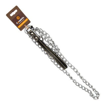 COMPLETE LEAD CHAIN LEATHER HANDLE 4MM X 1200MM